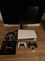 PS5 met Game Scherm en JBL Quantum Headset, Ophalen of Verzenden, Zo goed als nieuw, Playstation 5