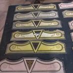 antieke glazen lambrisering  24 stuks zeer mooi en uniek, Ophalen