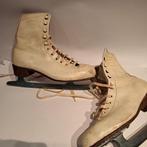 Vintage leren dames schaatsen maat 41 aangehad met maat 38, Sport en Fitness, Schaatsen, Overige merken, Ophalen of Verzenden