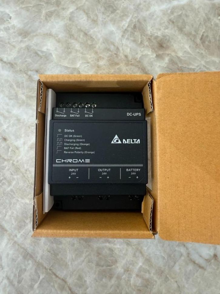 Delta Electronics 24-28V DC DIN UPS, Hobby en Vrije tijd, Elektronica-componenten, Nieuw, Ophalen of Verzenden