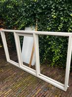 Houten Kozijn met 3 ramen, Doe-het-zelf en Verbouw, Deuren en Horren, Gebruikt, 120 cm of meer, Overige typen, Minder dan 200 cm