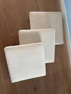 (Tuin) kussens / loungeset kussen 60x60 - set van 3, Ophalen, Gebruikt, Beige, Vierkant