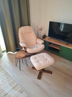 Heerlijke witte leren relaxfauteuil in topconditie, Ophalen, Zo goed als nieuw, 75 tot 100 cm, Modern