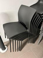 Stapelstoelen 6x, Huis en Inrichting, Ophalen, Kunststof, Zwart, Zo goed als nieuw