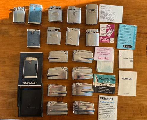 MEGA PARTIJ VINTAGE AANSTEKERS RONSON, Verzamelen, Rookartikelen, Aanstekers en Luciferdoosjes, Gebruikt, Aansteker, Ophalen of Verzenden