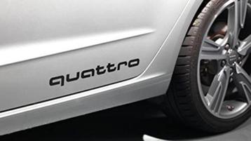 Audi quattro logo sticker beschikbaar voor biedingen