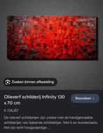 Olieverf schilderij infinity 130x70 cailin, Antiek en Kunst, Kunst | Schilderijen | Abstract, Ophalen