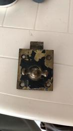 Antiek toilet deurslot, Doe-het-zelf en Verbouw, Hang- en Sluitwerk, Ophalen of Verzenden, Gebruikt, Koper of Messing, Slot