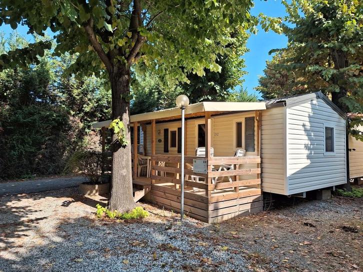 Te huur! Chalet op leuke camping in omgeving Toscane, Vakantie, Vakantiehuizen | Italië, Ligurië of Bloemenrivièra, Chalet, Bungalow of Caravan