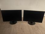 Twee HP Monitoren + Monitorarm, Computers en Software, Full HD, 60 Hz of minder, Ophalen, Gaming