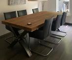 Teak houten eettafel, Huis en Inrichting, Ophalen, 100 tot 150 cm, 200 cm of meer, Zo goed als nieuw