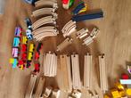 Houten treinbaan, Kinderen en Baby's, Speelgoed | Houten speelgoed, Ophalen of Verzenden, Gebruikt, Overige typen
