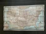 USA Kaart - Juni 1951 The National GeoGraphic Magazine, Ophalen of Verzenden