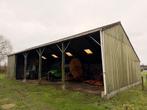 veldschuur landbouw/paarden, Weidegang, 4 paarden of pony's of meer
