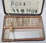 Antieke Microscop. Preparaten cassette F. Kooijman Utrecht, Ophalen of Verzenden