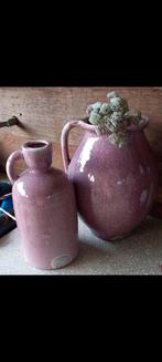 2 prachtige kruiken, Huis en Inrichting, Woonaccessoires | Vazen, Ophalen, Overige kleuren, Minder dan 50 cm, Glas