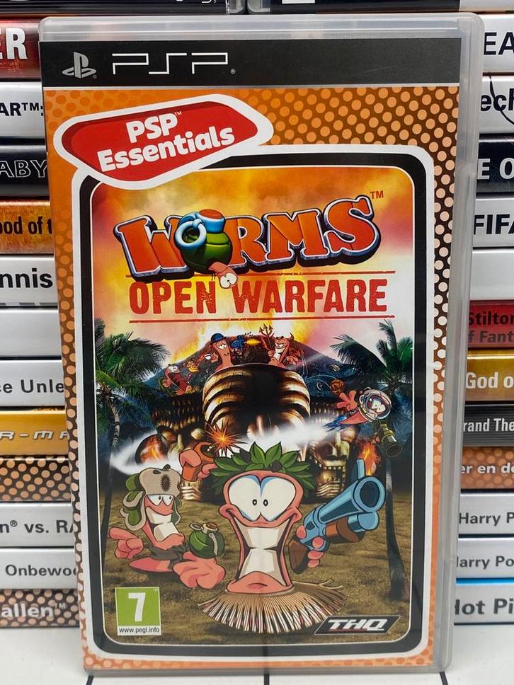 Worms Open Warfare – PSP PlayStation Portable Game – CIB, Spelcomputers en Games, Games | Sony PlayStation Portable, Zo goed als nieuw