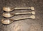 3 bloemenlepels, Douwe Egberts, verzilverd, Antiek en Kunst, Ophalen of Verzenden