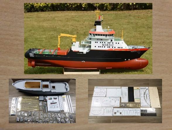 Duitse rc modelbouw sleepboot Nordic bouwpakket RC wereld., Hobby en Vrije tijd, Modelbouw | Boten en Schepen, Nieuw, Ophalen of Verzenden