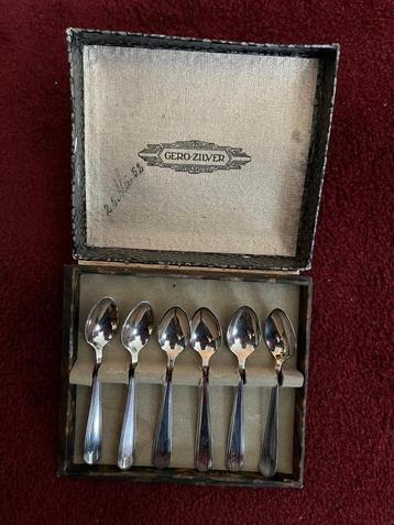 Gero Zilver Verzilverde Advocaatlepeltjes in Doos beschikbaar voor biedingen