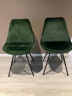 4 eettafel stoelen groen, Huis en Inrichting, Stoelen, Ophalen, Overige kleuren, Zo goed als nieuw, Vier