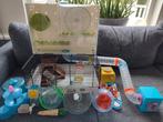 ***Hamsterkooi met buizen en veel toebehoren***, Kooi, Minder dan 75 cm, Hamster, Minder dan 60 cm