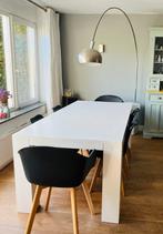 6 donker antraciet kuip stoelen hout poten, Huis en Inrichting, Stoelen, Kunststof, Design, Ophalen of Verzenden, Grijs