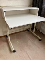 Witte Computer/Hobby Tafel met Opbergruimte, Huis en Inrichting, Ophalen, Met wielen, Gebruikt, Bureau