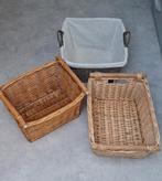 3 mooie rieten manden, Ophalen, Zo goed als nieuw, Rechthoekig, Riet