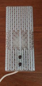 Vintage Glazen Wandlamp met Patroon, Ophalen of Verzenden, Gebruikt, Glas, Vintage