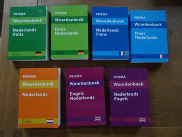 Woordenboeken Prisma, Nederlands, Frans, Duits en Engels beschikbaar voor biedingen