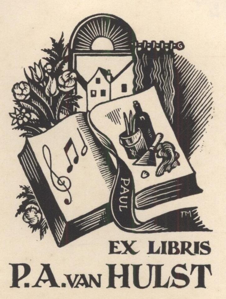 1258 Ex Libris Nederland : Thijs Mauve, 1943, Antiek en Kunst, Kunst | Etsen en Gravures, Verzenden
