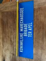 Kon marechaussee ter apel bord kunsstof, Ophalen of Verzenden, Marechaussee, Nederland, Embleem of Badge