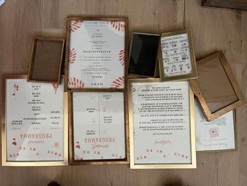 Gouden Fotolijstjes Bruiloft Decoratie beschikbaar voor biedingen