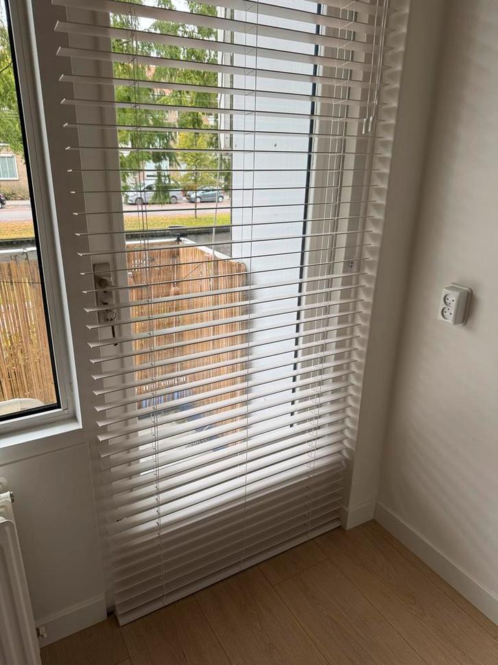 Houten Jaloezieën kwantum Hein, Huis en Inrichting, Stoffering | Gordijnen en Lamellen, Nieuw, 200 cm of meer, 50 tot 100 cm, Wit