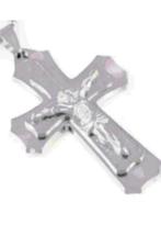 Ketting kruis, Sieraden, Tassen en Uiterlijk, Kettingen, Verzenden, Nieuw, Zilver, Met hanger