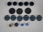 Vintage knopen, BLAUW, diverse vormen en maten, Ophalen of Verzenden, Gebruikt, Knoop of Knopen