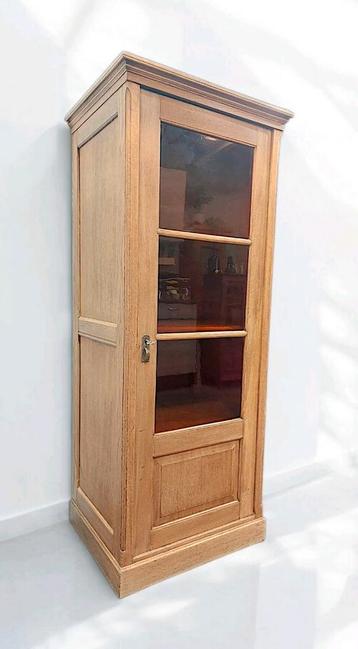 Antieke vitrinekast boekenkast art deco kast  beschikbaar voor biedingen