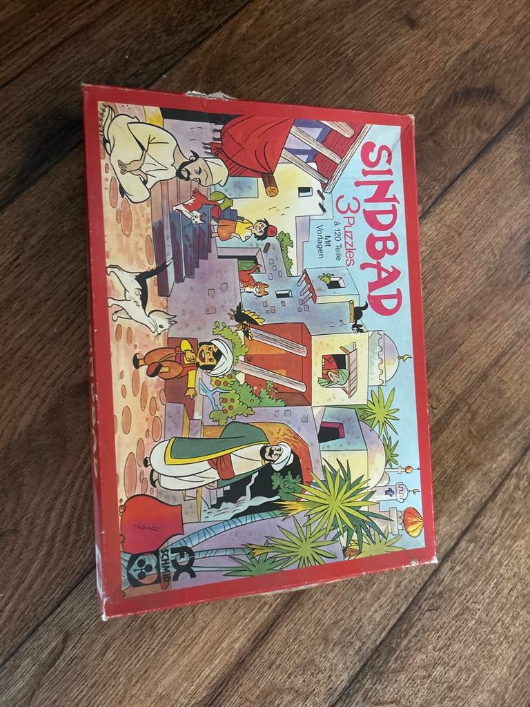 Sindbad puzzel, Ophalen, Gebruikt, Meer dan 50 stukjes, Van hout