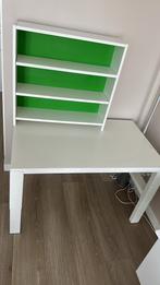 Wit Bureau met Opbergvakken, Huis en Inrichting, Ophalen of Verzenden, Gebruikt, Bureau