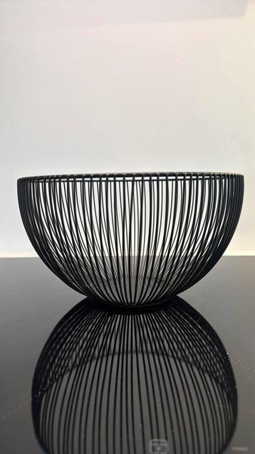 Zeller Fruitschaal/fruitmand  - zwart - metaal - dia 25 cm beschikbaar voor biedingen
