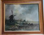 Schilderij 2 Molens, Antiek en Kunst, Ophalen of Verzenden