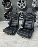 PowerParts sportstoel kuipstoel zwart carbon kunstleder, Auto diversen, Tuning en Styling, Ophalen of Verzenden
