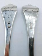 Zilveren couvert, H.J. Spanjer, Groningen, 1730, Antiek en Kunst, Antiek | Goud en Zilver, Verzenden, Zilver
