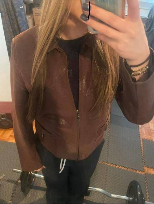 ECHT leren jasje Leather sound, Kleding | Dames, Jasjes, Kostuums en Pakken, Zo goed als nieuw, Jasje, Maat 38/40 (M), Zwart, Ophalen of Verzenden
