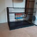 Hondenbench / bench schuifdeur en opklapbare deur, Dieren en Toebehoren, Hondenhokken, Ophalen, Zo goed als nieuw, Minder dan 65 cm