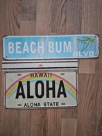 Kentekenplaat deco kamer Beach vibe, Huis en Inrichting, Woonaccessoires | Overige, Ophalen of Verzenden, Zo goed als nieuw