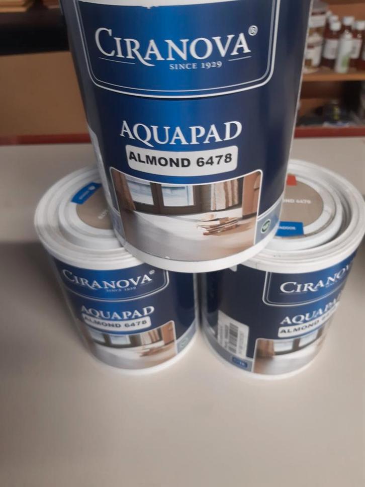 Ciranova AquaPad, watergedragen kleurbeits, div.kleuren, Doe-het-zelf en Verbouw, Verf, Beits en Lak, Nieuw, Wit, Ophalen of Verzenden