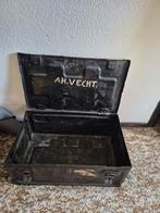 Vintage Metalen Kist - AH.VECHT, Ophalen