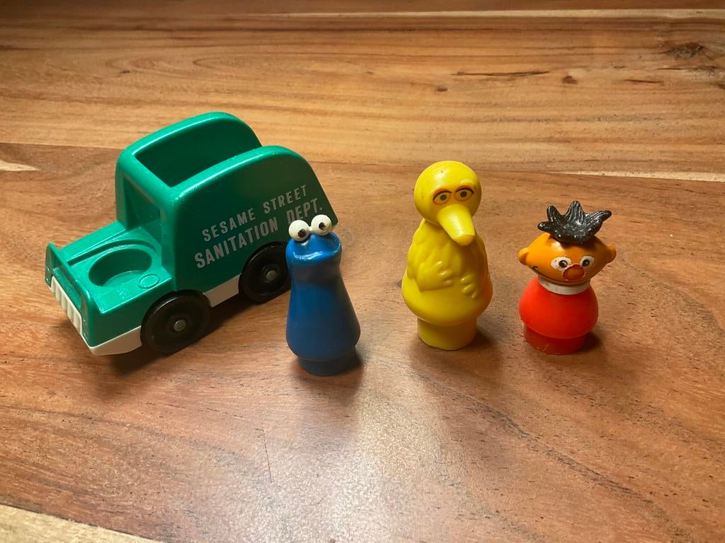 Fisher Price, Sesamstraat, vintage, Ophalen of Verzenden, Gebruikt, Speelset